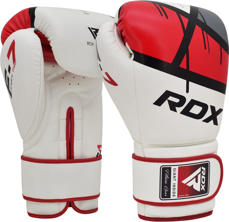 ار دي اكس قفازات الملاكمة RDX EGO Sparring Muay Thai Kickboxing MMA قفازات التدريب الثقيلة Maya Hide جلدية جيدة التهوية طويلة الدعم كيس اللكم وسادات التمرين للرجال والنساء البالغين 8 10 12 14 16 أونصة - Image 5